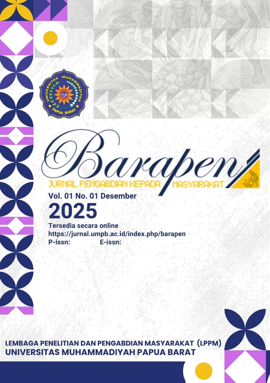 					Lihat Vol 1 No 01 (2025): Barapen: Jurnal Pengabdian Kepada Masyarakat (Desember)
				